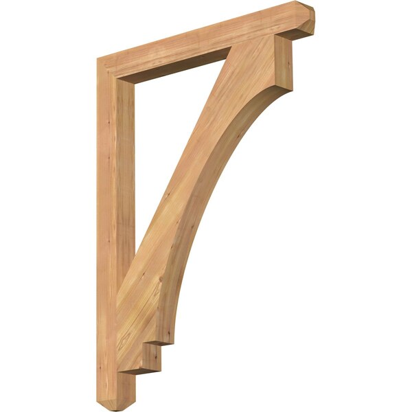 Ekena Millwork Imperial Craftsman Smooth Bracket, Western Red Cedar, 3 1/2"W x 34"D x 46"H BKT04X34X46IMP04SWR - main